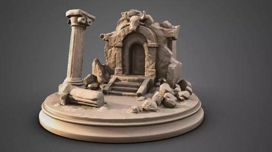 Diorama scene taurus aldebaran for figure saint seiya 3D print