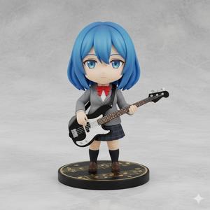 Ryo Yamada - girl playing bass guitar - bocchi the rock (anime)