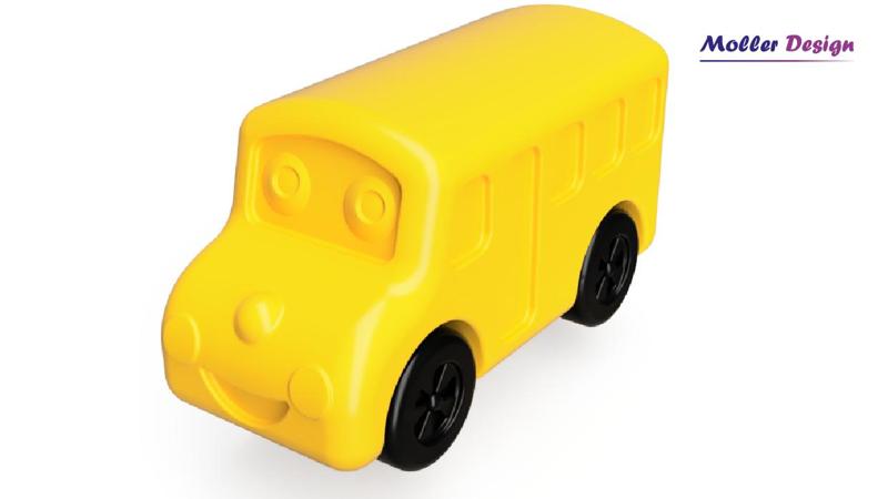 Happy toy bus