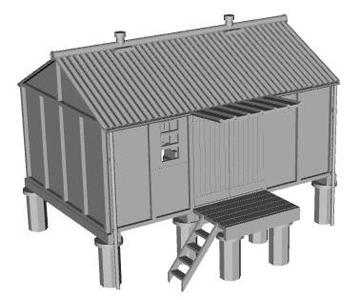 Small provender / trader goods shed 1/76 scale
