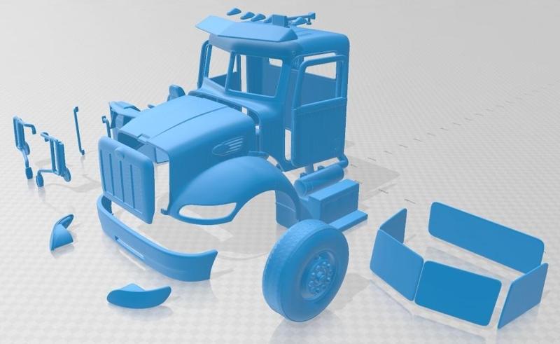 Peterbilt 340 2009 Printable Cabin Truck