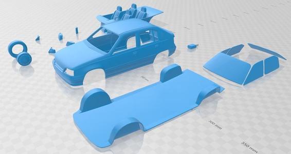 Opel Kadett 1991 Printable Car