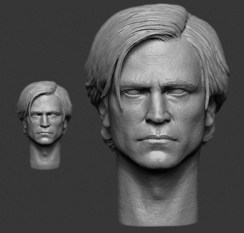 1/6 1/12 THE BATMAN BRUCE WAYNE ROBERT PATTINSON HEAD HEADSCULPT
