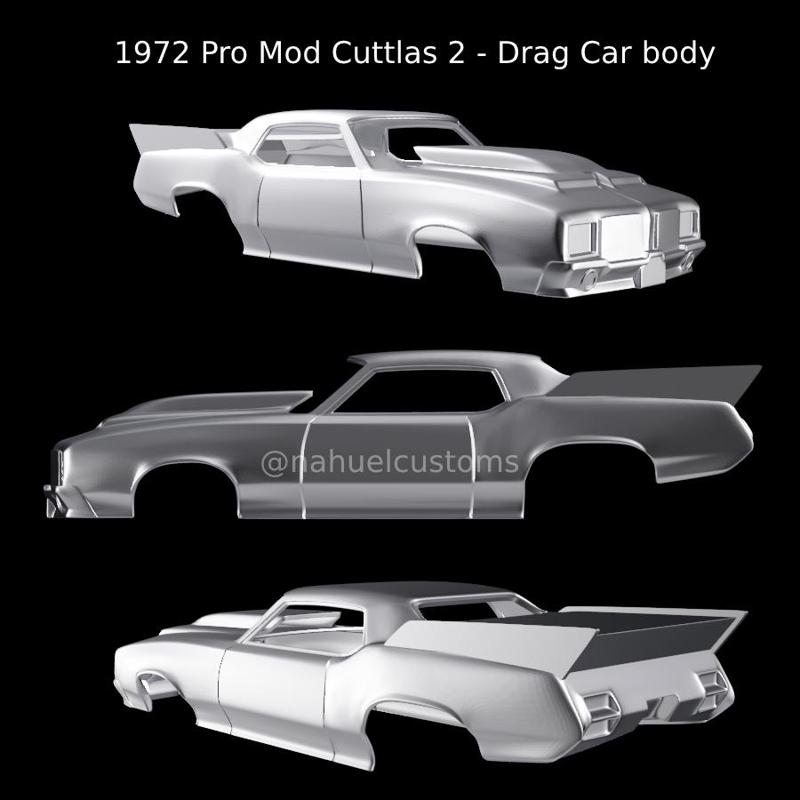 1972 Pro Mod Cuttlas 2 - Drag Car body