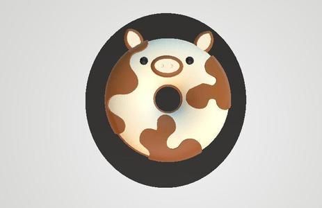 COW DOUNT TOY 3D PRINTABLE MODEL