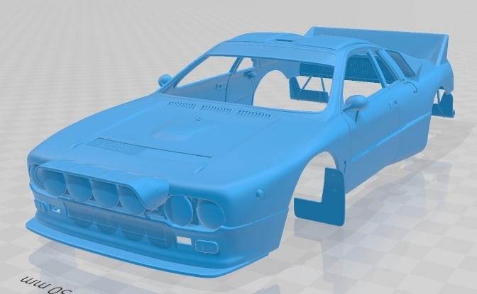 Lancia Rally 037 WRC 1983 Printable Body Car