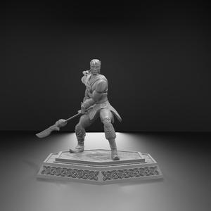 Monk Plate Armour (Keşiş Plaka Zırh) & Glaive – Metin2 Warrior Set (Fan Art – 3D Printable Model)