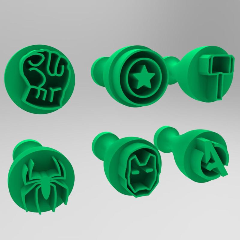 STAMPS AND MARKER FOR BRIGADEIROS - AVENGERS