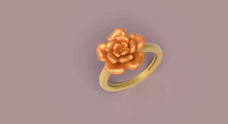Unique Rose Ring- 0036