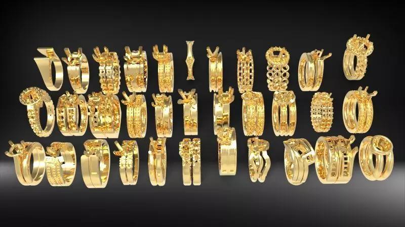 Various wedding Bridal dia Rings Jewelry findings Ladies