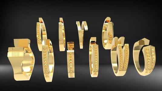 Various Modern Shanks  Jewelry Findings with Gem Accent on Side
