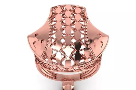 Vintage Filigree Ring STL OBJ FBX Renders Details