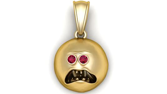 Gold Face Pendant