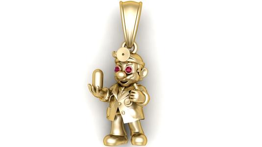 Gold Doctor Pendant