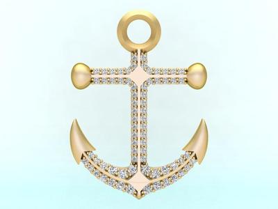 Anchor Pendant - Womens Pendant - N232