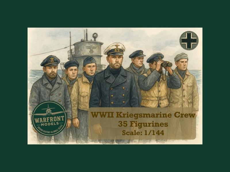 Kriegsmarine crew 35pcs 1/144 ww2