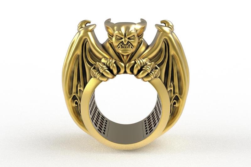 00037 Devil Hip Hop Ring