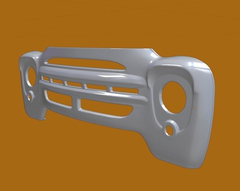 ZIL130 truck radiator grille in 1:12 scale