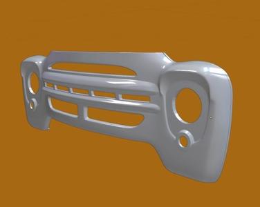ZIL130 truck radiator grille in 1:12 scale