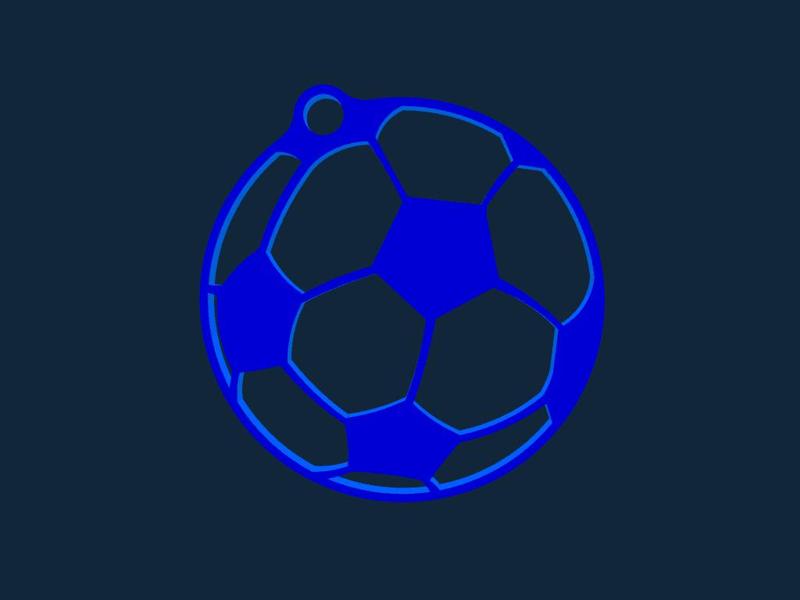 Soccer Keychain stl file