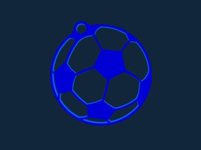 Soccer Keychain stl file