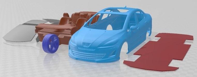 Peugeot 408 Sedan 2011 Printable Car