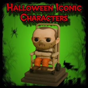 Hannibal Lecter diorama chibi Halloween iconic characters