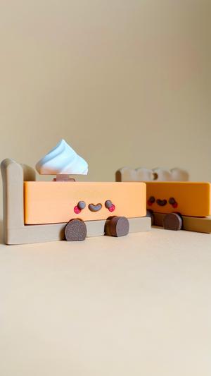 Cute Articulated & Clicker Pumpkin Pie | No AMS | Print-in-place | Support-free