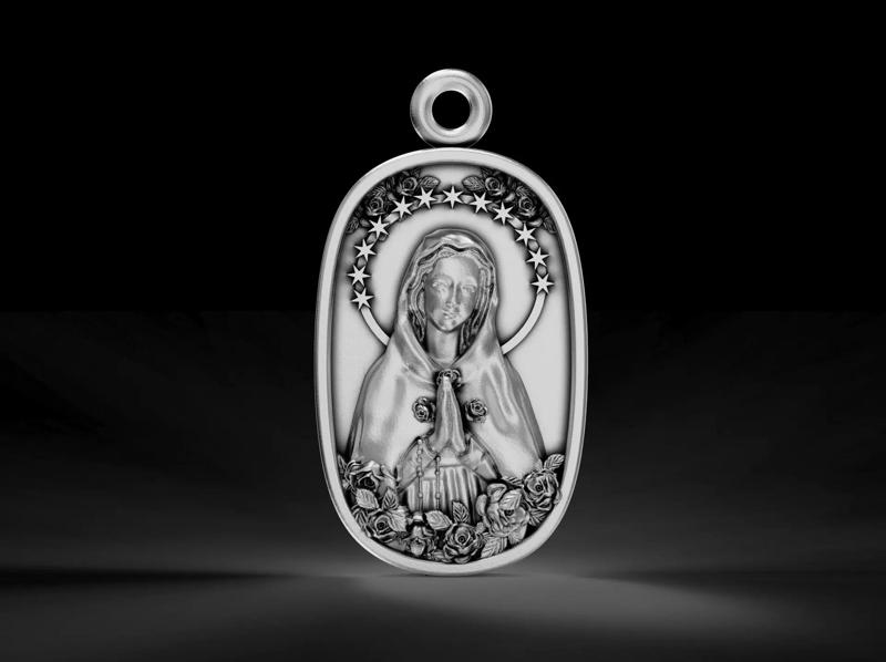 virgin mary pendant