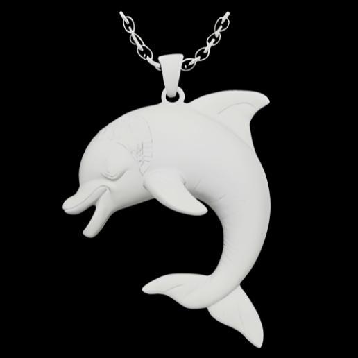 Cartoon Dolphin Pendant
