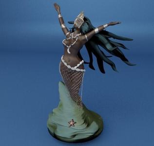 African goddess Yemanja ( Yemọjá ) model 1