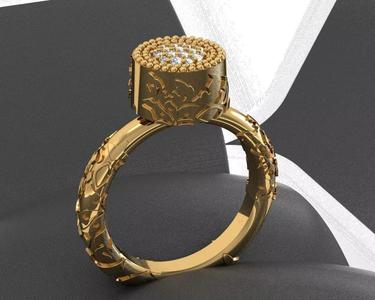 VELAZQUEZ RING IN YELLOW GOLD AND DIAMONDS