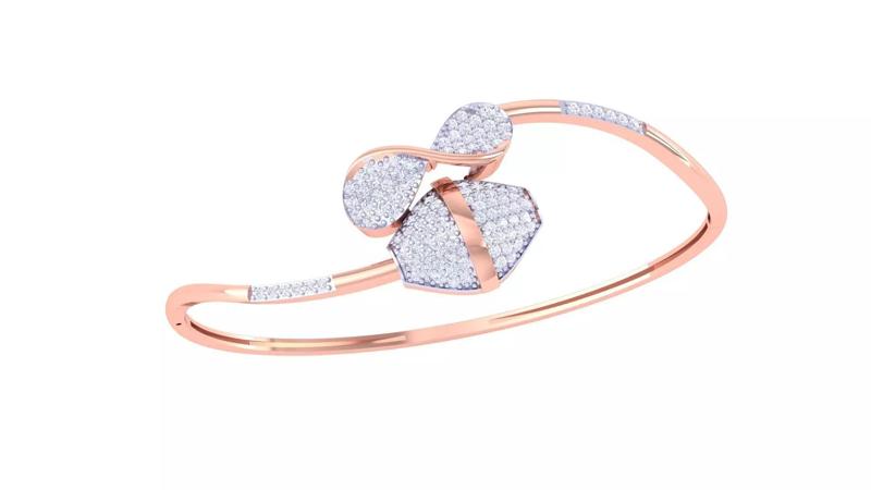 Snake Women Light wt Diamond Bracelet 3dm renders