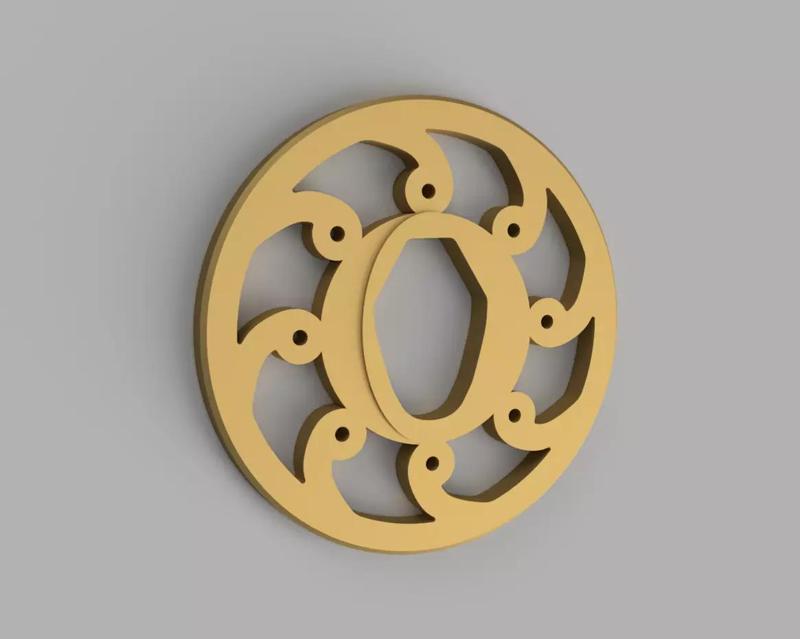 Tsuba for bokken - Waves