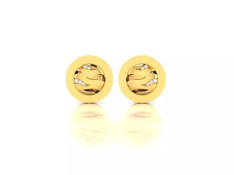 Women Earring 3dm STL OBJ FBX Render Details