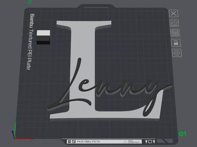 Lenny Door Sign