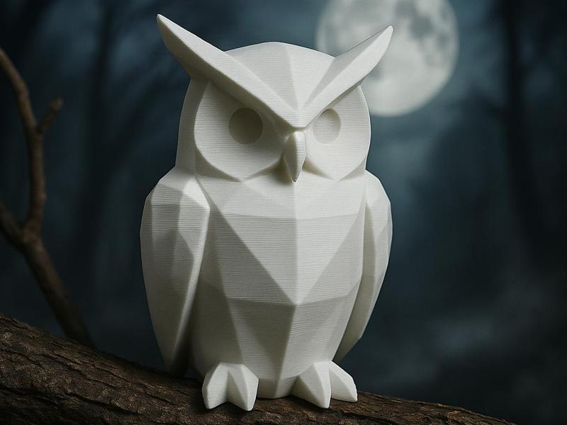 Modern Geometric Owl