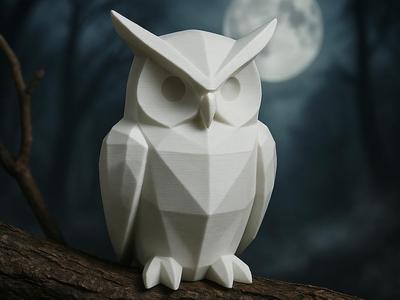 Modern Geometric Owl