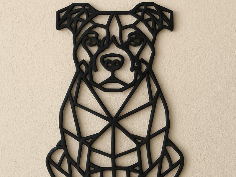 Dog in low-poly style