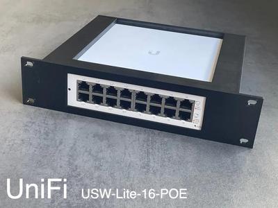 Ubiquiti UniFi USW-Lite-16-POE | 10" Rack mount
