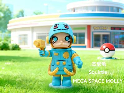 POPMART MEGA SPACE MOLLY Pokemon Squirtle's Space Molly No AMS required