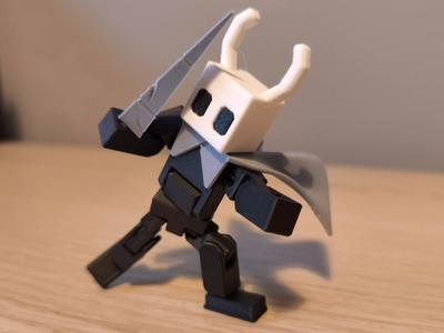 Hollow Knight - With Cape & Nail Minecraft Style