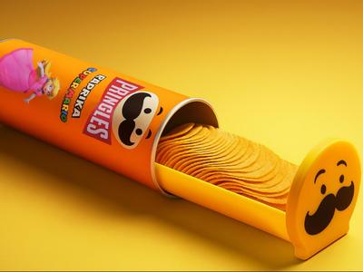 Pringles Chips Slider Tray with a lid