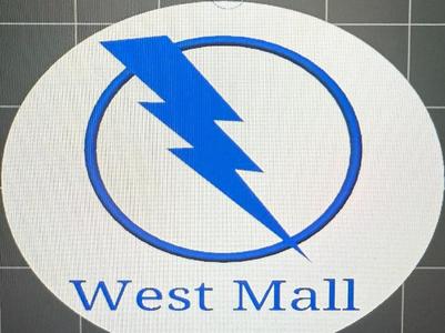 West Mall Lightning keychain