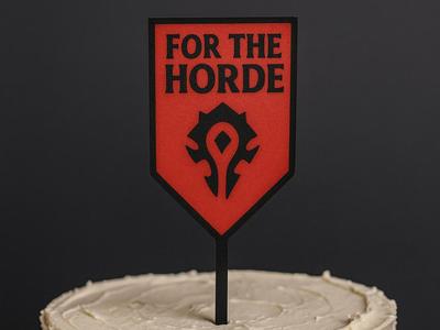 cake topper FOR THE HORDE