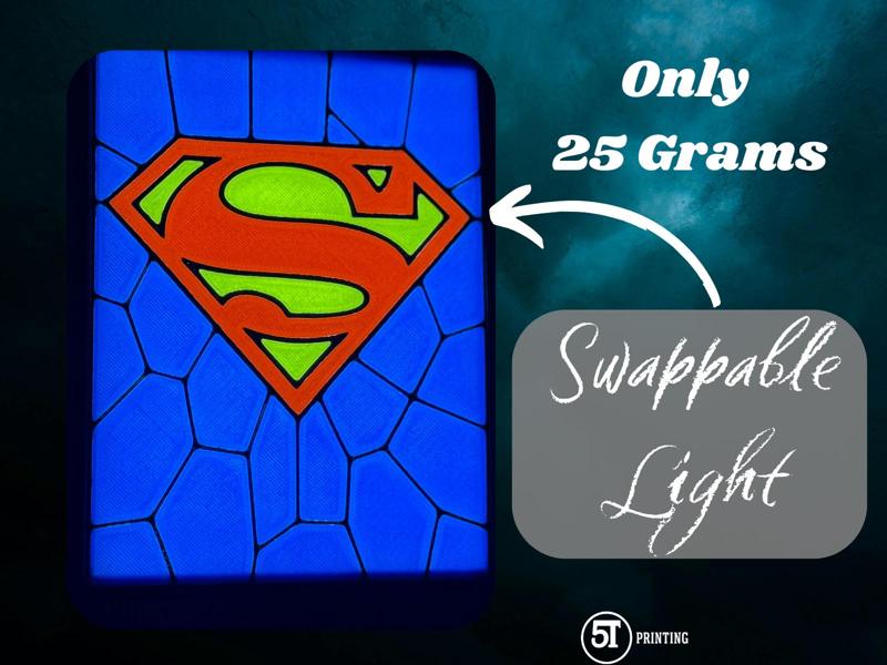 Superman light (swappable glass)