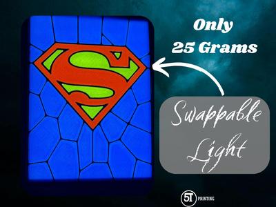 Superman light (swappable glass)