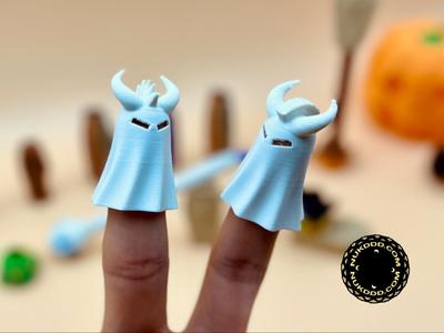 Horny Mohawk Ghost Finger Puppets