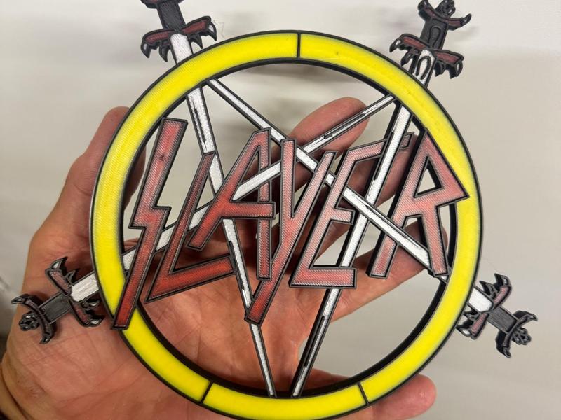 Slayer Logo 3D printed