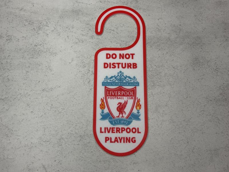 Do not disturb Liverpool playing door sign